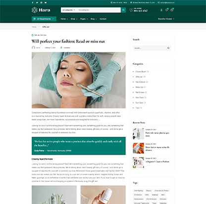 Hara - Elementor Marketplace WooCommerce Theme