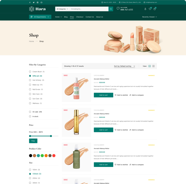 Hara - Elementor Marketplace WooCommerce Theme