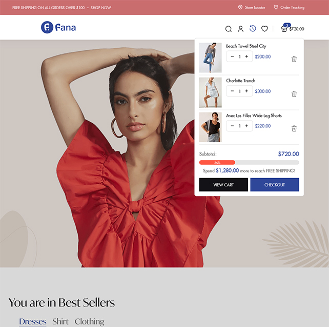 Fana - Elementor Marketplace WooCommerce Theme